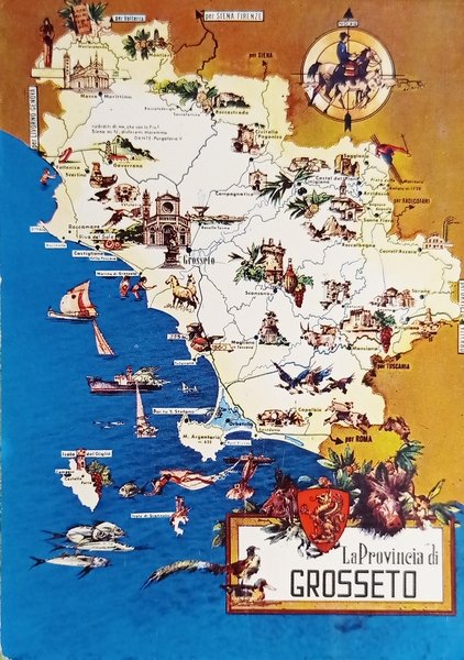 Cartolina - La Provincia di Grosseto - 1960 ca.