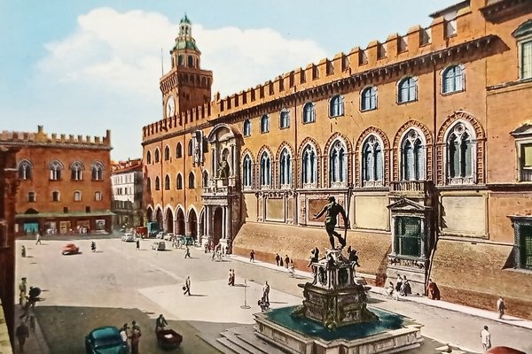 Cartolina - Bologna - Palazzo Comunale - 1960 ca.