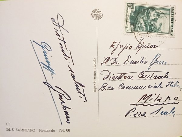 Cartolina - Lago di Lugano - S. Margherita - 1961
