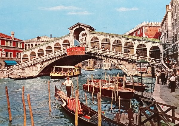 Cartolina - Venezia - Ponte di Rialto - 1970 ca. | Immagine principale