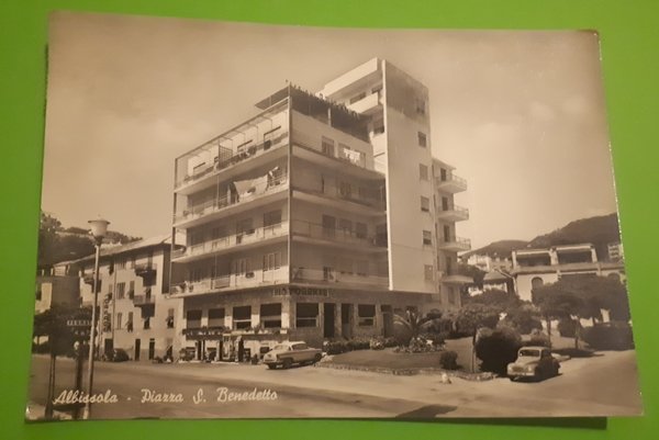 Cartolina - Albisola - Piazza S. Benedetto - 1959