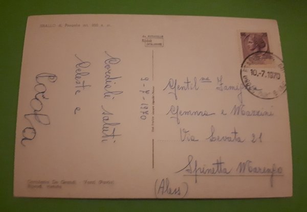 Cartolina - Brallo di Pregola - 1970