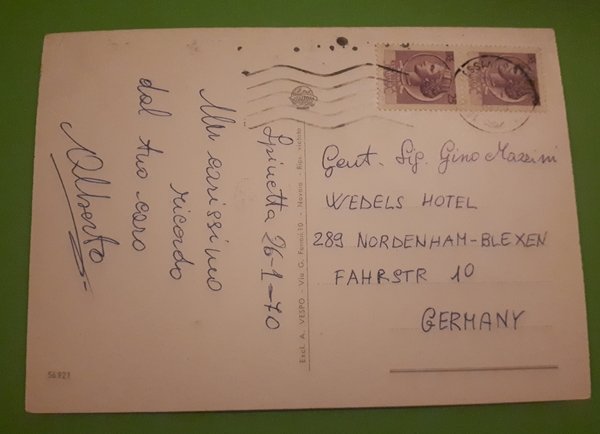 Cartolina - Saluti da Spinetta Marengo - 1970