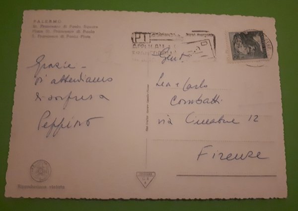 Cartolina - Palermo - Piazza S. Francesco di Paola - …