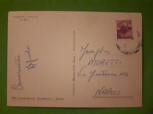 Cartolina - Nicastro - Panorama - 1970 ca.