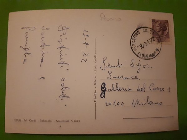 Cartolina - Mercatino Conca ( PS ) - Panorama - …