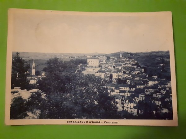 Cartolina - Castelletto D'Orba - Panorama - 1941