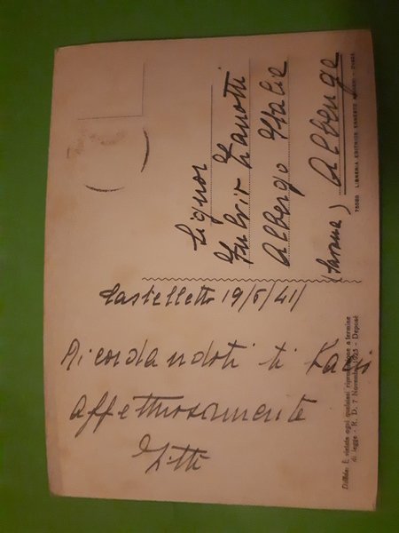 Cartolina - Castelletto D'Orba - Panorama - 1941