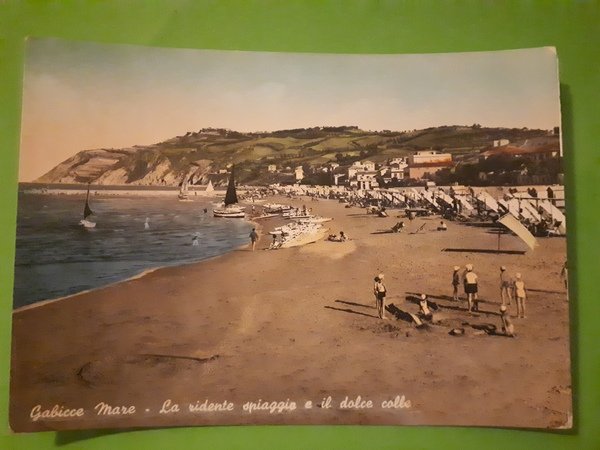 Cartolina - Gabicce Mare - La ridente spiaggia e il …