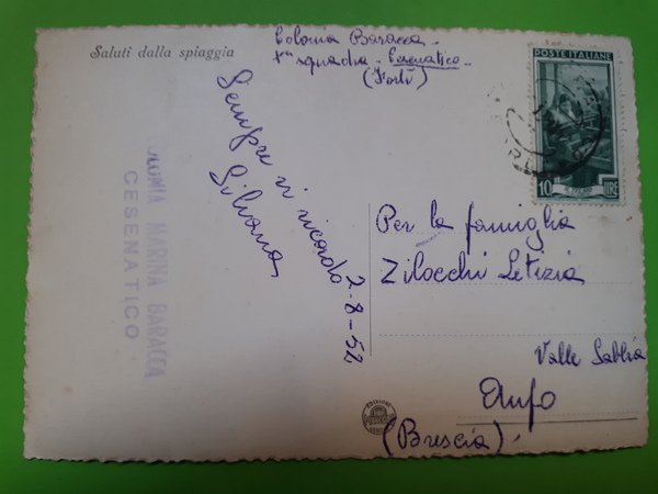 Cartolina - Cesenatico - Viale Gastone Sozzi - 1952