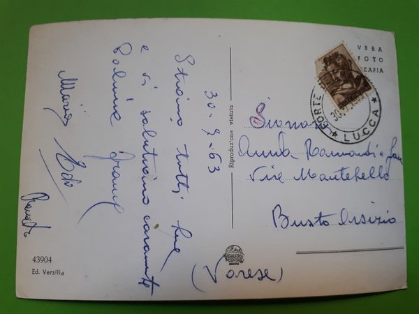 Cartolina - Alta Versilia - Pontestazzemese - 1963