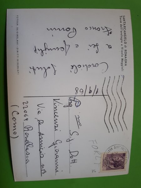 Cartolina - Santarcangelo di Romagna - 1968