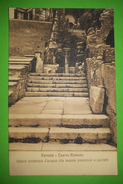 Cartolina - Verona - Teatro Romano - 1909