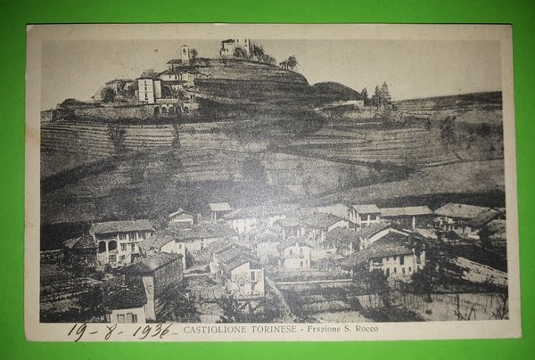 Cartolina - Castiglione Torinese - Frazione S. Rocco - 1936