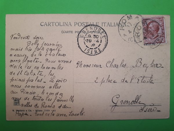 Cartolina - Roma - Giardino Pubblico al Pincio - Veduta …