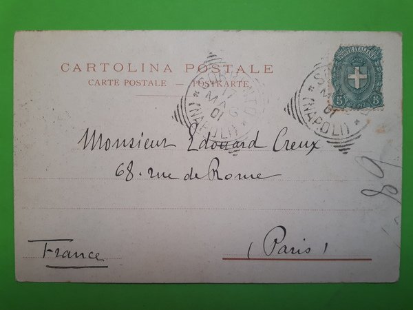 Cartolina - Grand Hotel Victoria - Sorrento - 1901