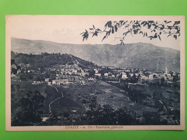 Cartolina - Coazze - Panorama generale - 1932