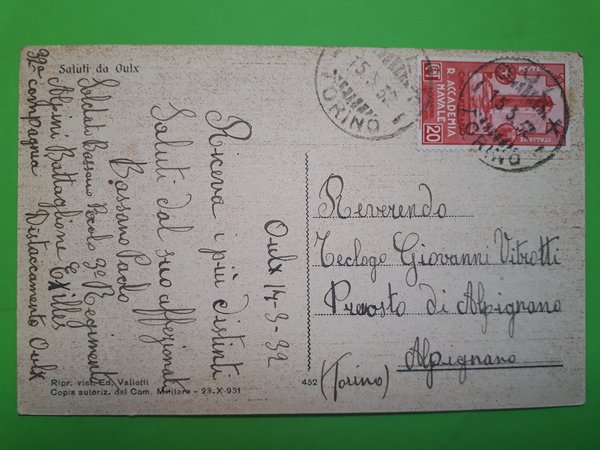 Cartolina - Oulx - Panorama - 1932
