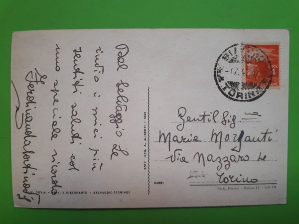 Cartolina - Facciata del nuovo Santuario del Selvaggio - 1917