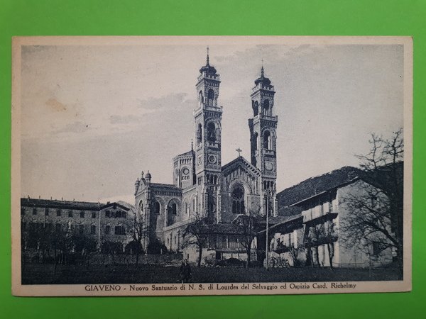 Cartolina - Giaveno - Nuovo Santuario di N.S. di Lourdes …