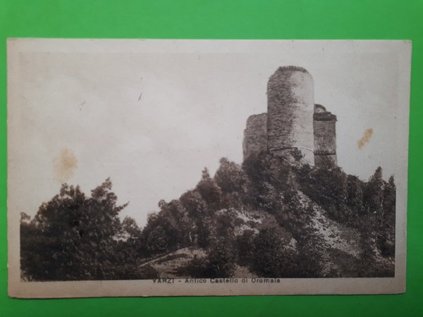 Cartolina - Varzi - Antico Castello di Oramala - 1943