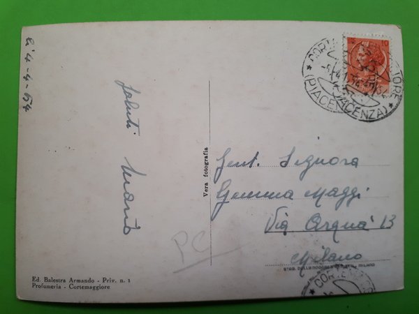 Cartolina - Cortemaggiore - Agip - Palazzo degli Uffici - …