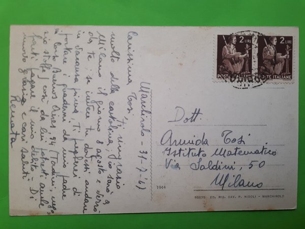 Cartolina - Marchirolo - Panorama - 1947