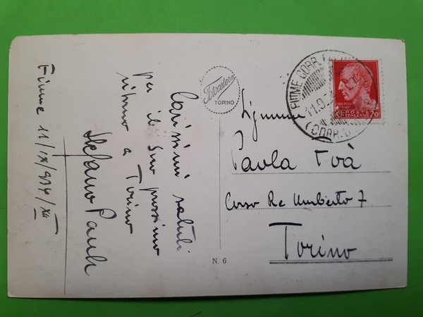 Cartolina - Abbazia - Piccolo Porto - 1934