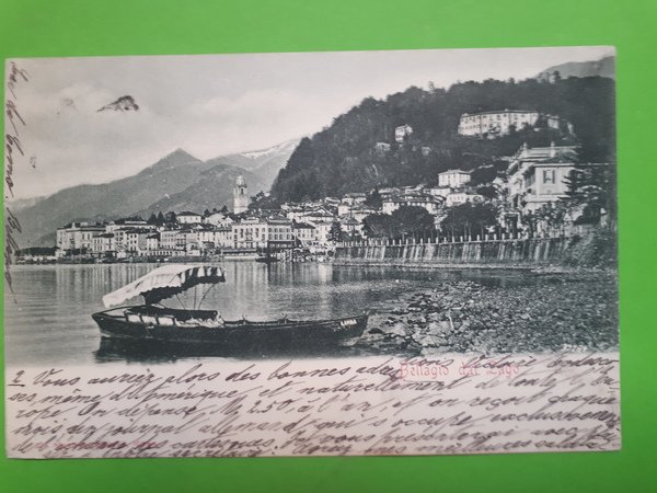 Cartolina - Bellagio dal Lago - 1900 ca.