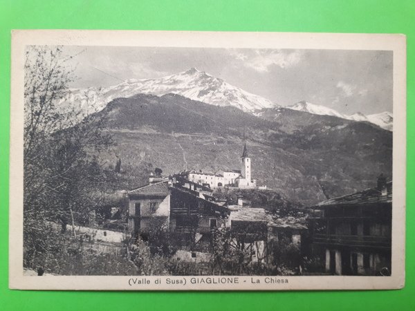 Cartolina - (Valle di Susa) Giaglione - La Chiesa - …