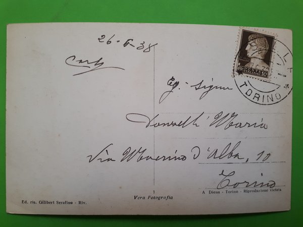 Cartolina - Exilles - Panorama - 1938