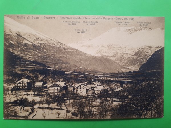 Cartolina - Valle di Susa - Gravere - Pittoresca veduta …