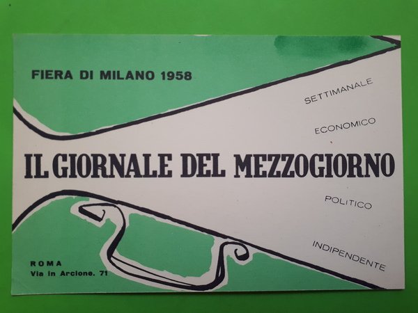 Cartolina - Pubblicità - Fiera di Milano - Il Giornale …