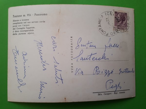 Cartolina - Fontane - Panorama - 1973