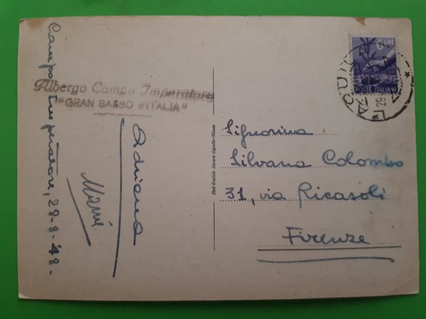 Cartolina - L'Aquila - Funivia del Gran Sasso d'Italia Stazione …