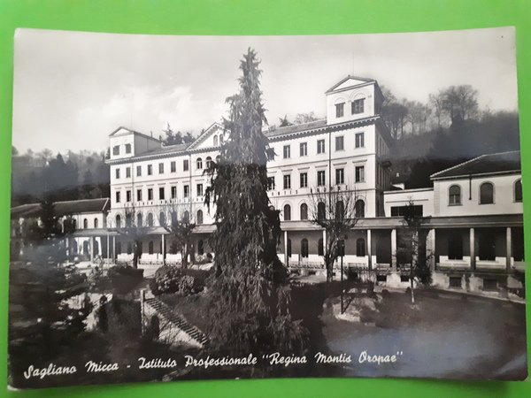 Cartolina - Sagliano Micca - Istituto Professionale - 1940 ca.