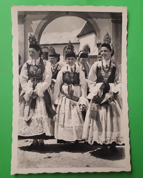 Cartolina - Costumi - Dalla Valle di Gardena - 1940 …