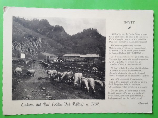 Cartolina - Ciabot del Pra' (Alta Val Pellice) - 1930 …
