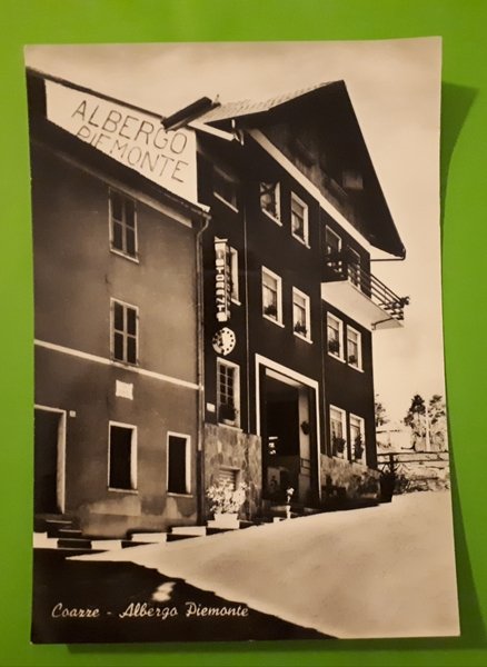 Cartolina - Coazze - Albergo Piemonte - 1940 ca.