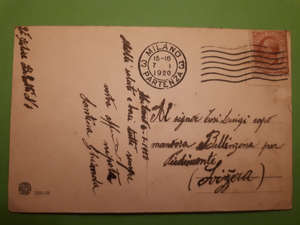 Cartolina - Milano - Arena - 1920