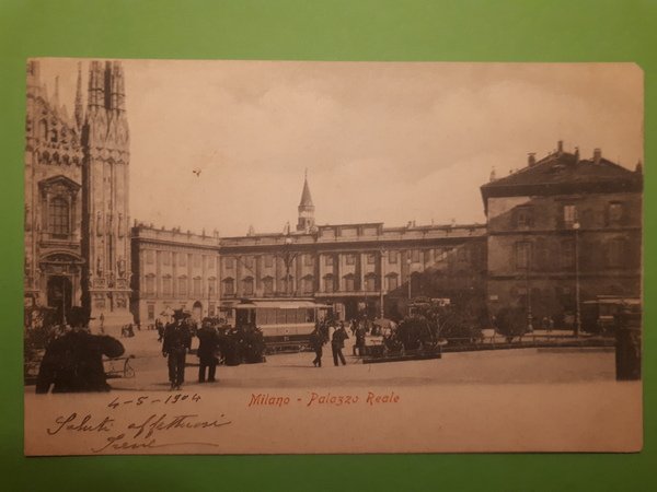 Cartolina - Milano - Palazzo Reale - 1904