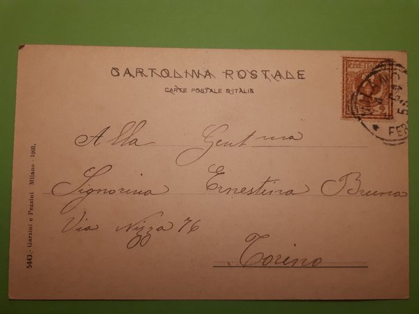 Cartolina - Milano - Palazzo Reale - 1904