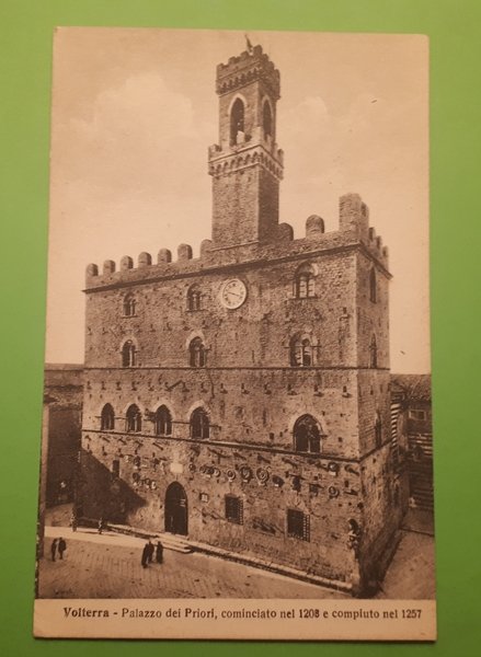 Cartolina - Volterra - Palazzo dei Priori - 1932