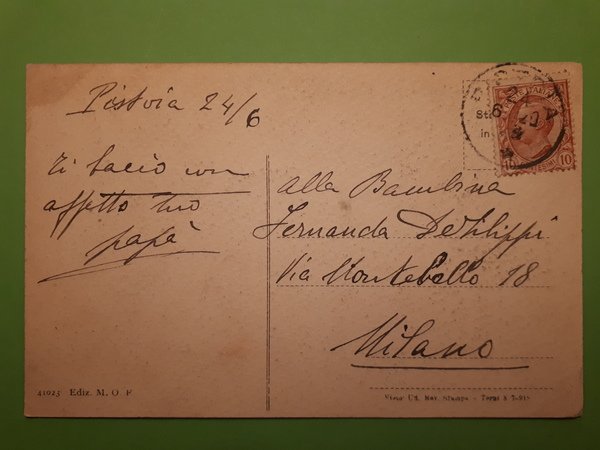 Cartolina - Pistoia - Palazzo Pretorio - 1900 ca.