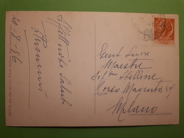 Cartolina - Sarentino presso Bolzano - 1956