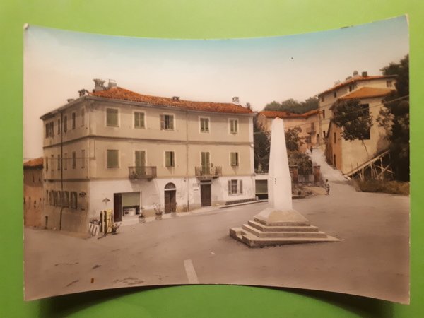 Cartolina - Alfiano Natta - Piazza e Monumento ai Caduti …