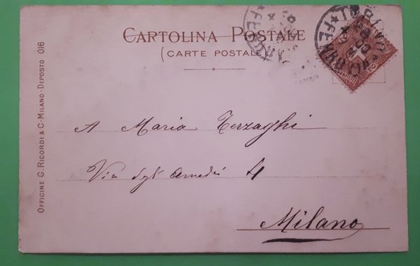 Cartolina Lirica Iris - Mascagni 1900 Ricordi