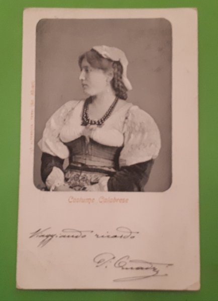 Cartolina - Costume Calabrese - 1900 ca.