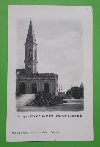 Cartolina - Perugia - Chiesa di S. Pietro - Ingresso … | Immagine principale