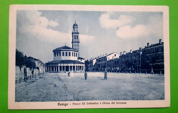 Cartolina - Rovigo - Piazza XX Settembre e Chiesa del …